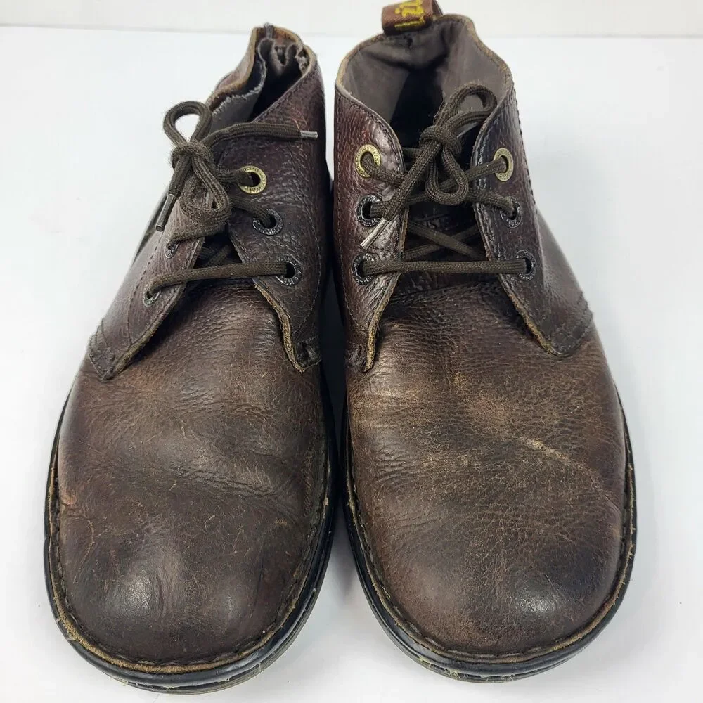 DR MARTENS SUSSEX Boots Men 8 Brown Chukka Leather AS IS READ